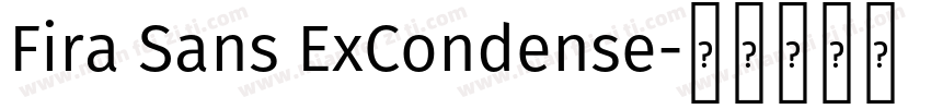 Fira Sans ExCondense字体转换